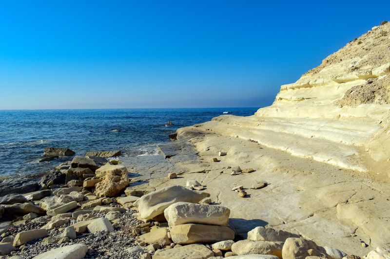 Pláž na Kypru